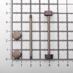 Шпилька для сумки металл L-40мм/10мм с таблеткой ⌀10мм, черный никель ГР, 66783, 10 шт