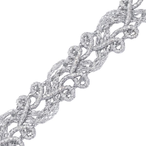 Тесьма 10мм / 50м (06 серебро), 23-2505