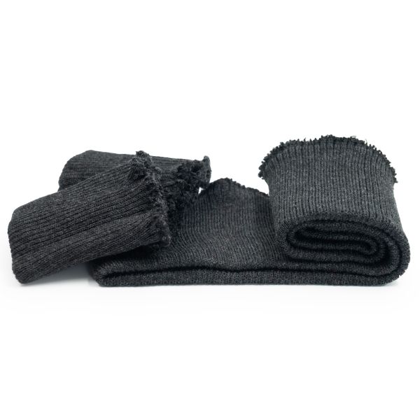 Подвяз (довяз) трикотажный с манжетами (комплект): подвяз 10.0х42 см, 2 манжета 8.5х10.0 см, плотные, 373/м антрацит