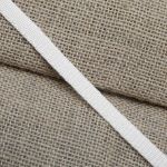 Стропа (ременная лента) 10 мм / 25 метров, толщ. 1.0 мм, [5.5 г/пог.м], 100% п/п, 1 белый