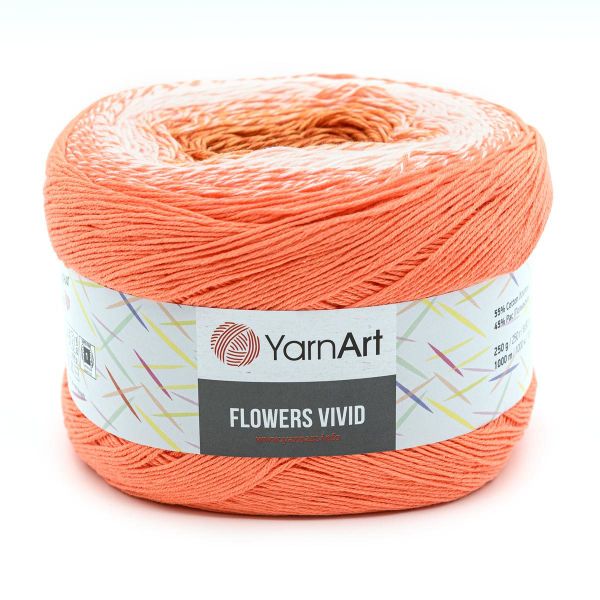 Пряжа YarnArt (ЯрнАрт) Flowers Vivid / уп.2 мот. по 250 г, 1000м, 512 секционный