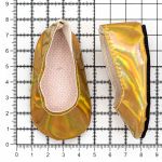 Туфельки 7х4х3см, пара (золотой), DSS8261