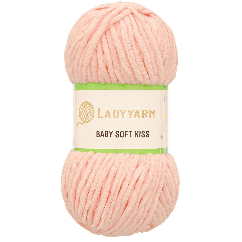 Пряжа LadyYarn (ЛедиЯрн) Baby Soft Kiss / уп.5 мот. по 100 г, 100 м, SL1007 светло-розовый