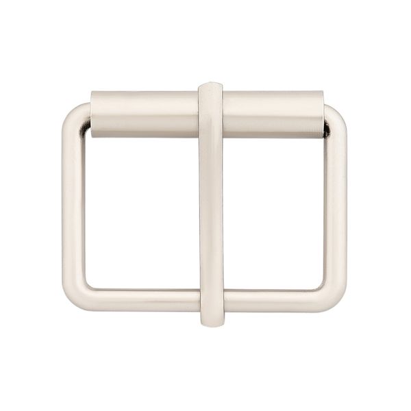 Пряжка прямоугольная 30 мм, металл (Nickel Серебро (никель) матовое), МТ_1864, 6 шт