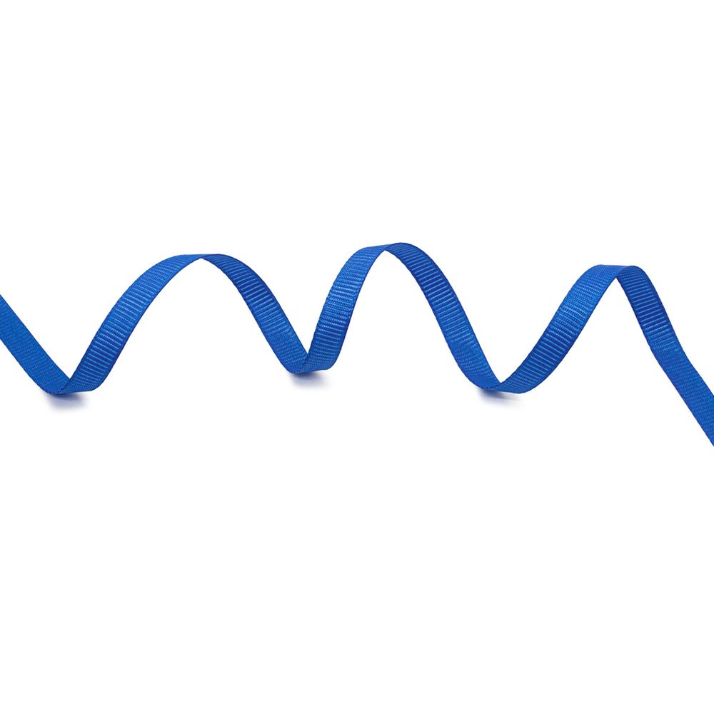 Лента репсовая (в рубчик) 6.0 мм, 155 василек, уп.18,28 м
