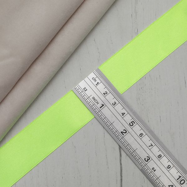 Лента атласная 1-сторонняя 25.0 мм / 22.86±1 метров, 084 салатовый, Globus