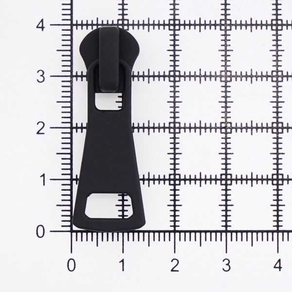Слайдер (замок) для молнии трактор Т5 (5 мм), черная резина 34х14, 20 шт, ГЛТ9519