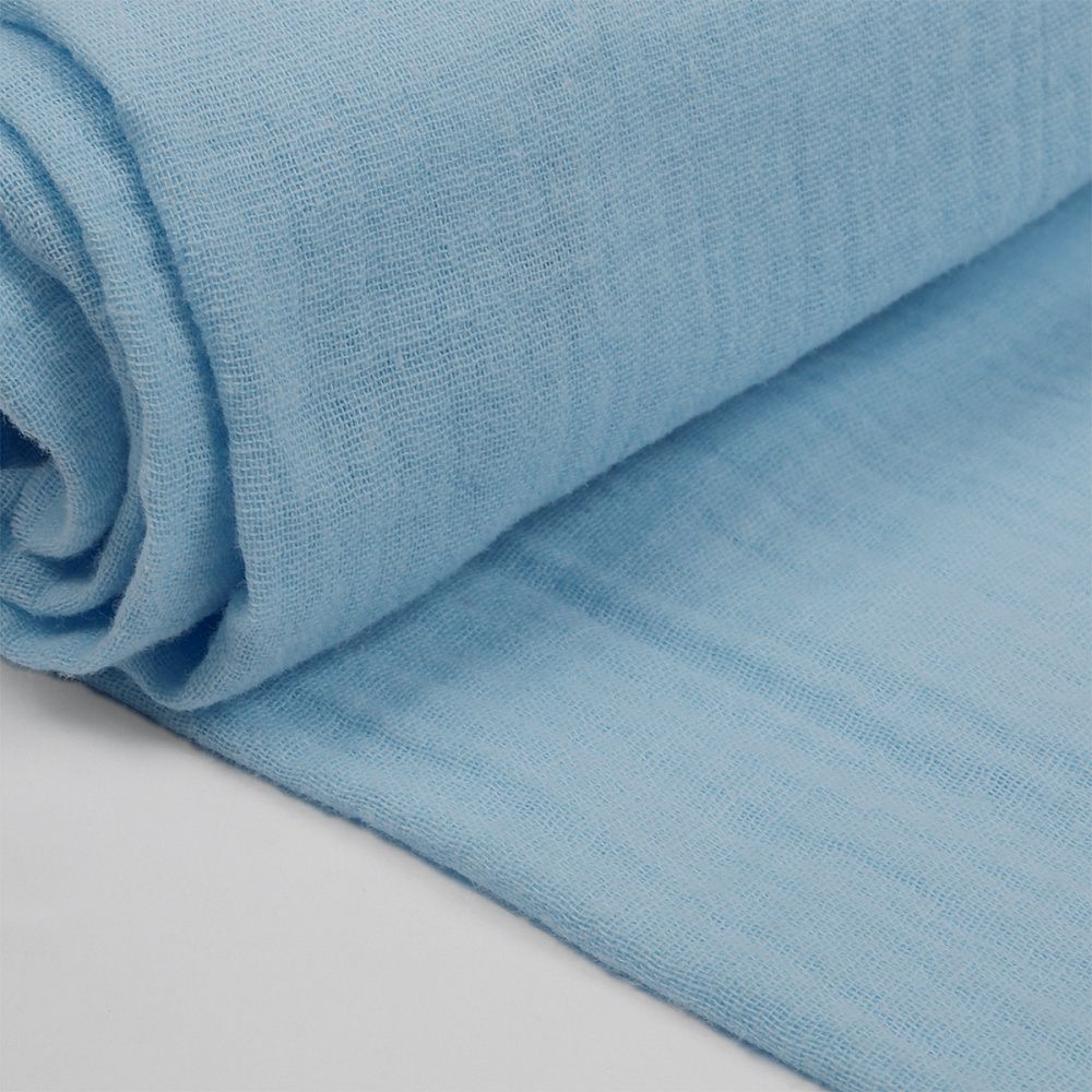 Муслин 125 г/м², 130 см / 2 метра, TBY.Mus.24723.7.2, цв.07 св.голубой