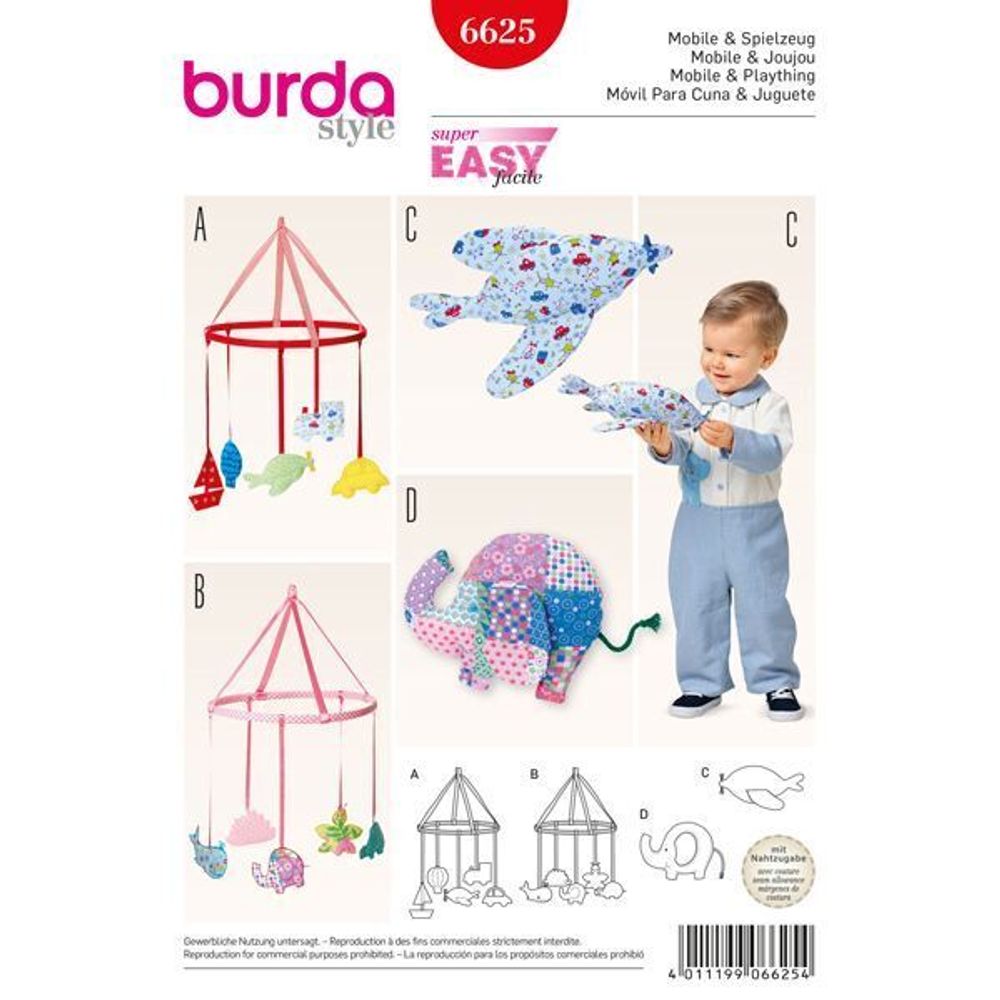 Выкройка Аксессуары Burda (Бурда) 6625, 1 шт, 6625
