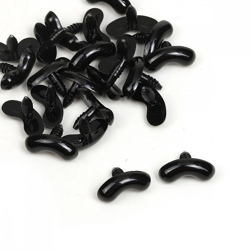 Брови полукруглые 20 мм, TBY.70081, цв.черный уп.50 шт