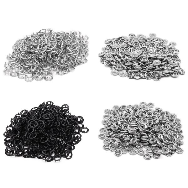 Кнопка рубашечная (джерси) открытая ⌀9.5 мм, ≈1440 шт, МЕТАЛЛ, эмаль, 322 черный матовый, NEW STAR