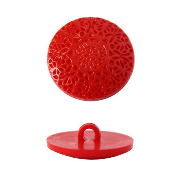 Пуговицы на ножке 25 мм (18-1664 красный), 36 шт