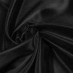 Атлас сатин 67 г/м², 150 см / 3 метра, AS.18 цв.чёрный