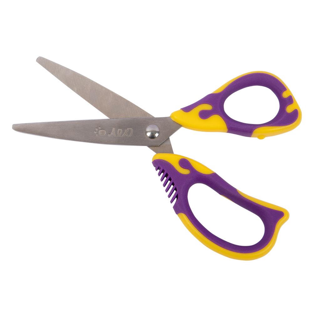 Ножницы универсальные детские 13 см, с эргономичными ручками, Лео LPSE-01