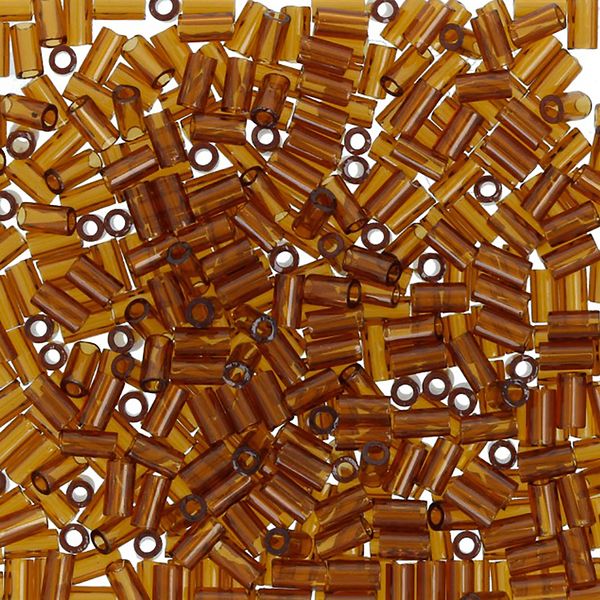 Бисер Toho Bugle 1 (3 мм), 25 г (5х5 г), 0941 коричневый