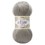 Пряжа Alize (Ализе) Diva / уп.5 мот. по 100 г, 350м, 283 серо-бежевый