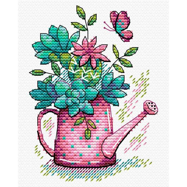 Набор для вышивания нитками МП Студия, Очарование красоты 12х10см