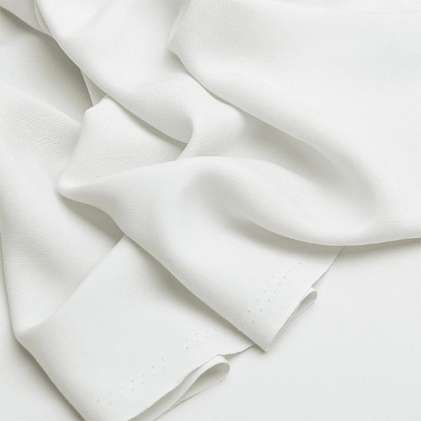 Штапель 110 г/м², 145 см / 2 метра, TBY-Vi-30-01.2, цв.01 белый