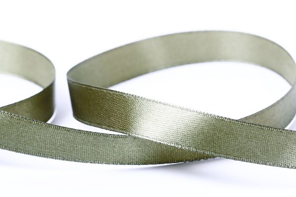 Лента атласная 1-сторонняя 12.0 мм / 33±2 метра, 032 хаки, Gamma