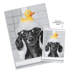 Пазл 500 элементов, PZL-500/81 Купание черной таксы, Фрея