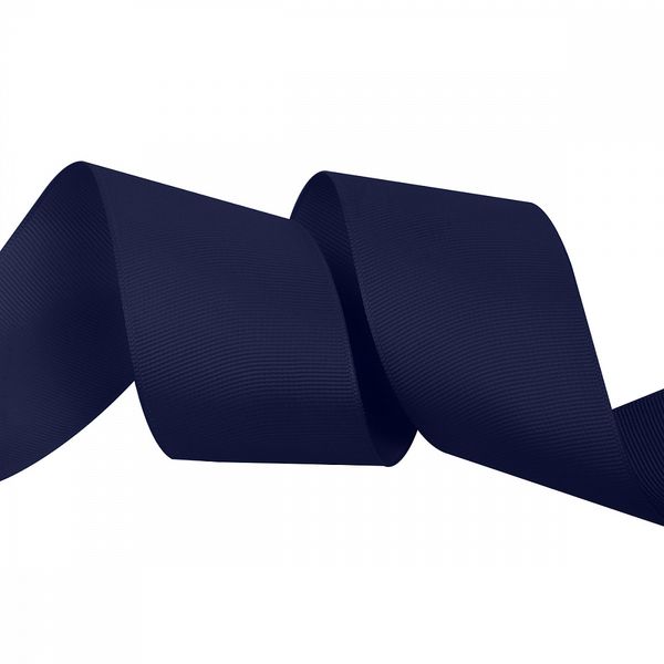 Лента репсовая (в рубчик) 50.0 мм цв. 370 т.синий уп.22.86м (±1м)