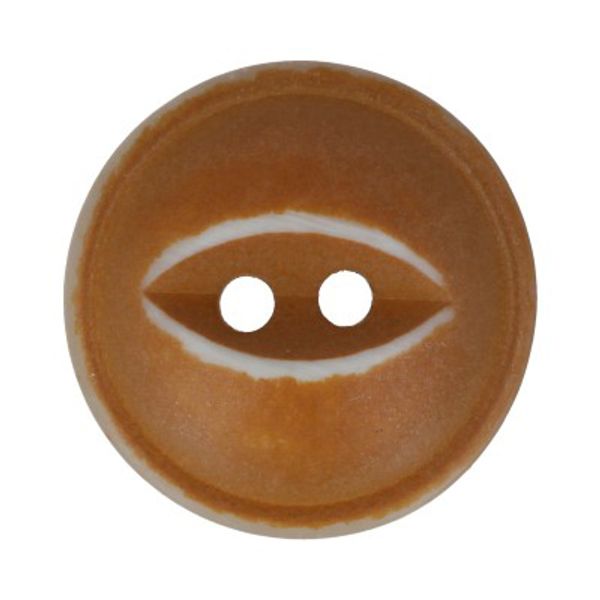 Пуговицы 2 прокола костюмные 15 мм, 24 шт, D086 св.коричневый, Gamma RIO 0029