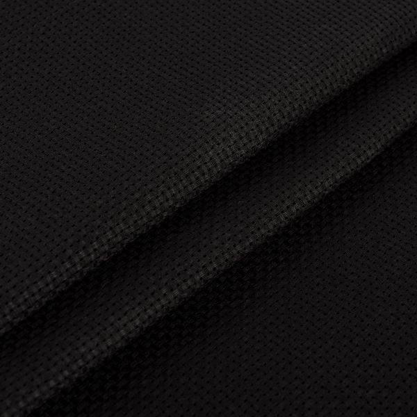 Канва Aida 11 ct, 150 см / 10 метров, черный, Gamma K03