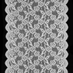 Кружево бельевое эластичное 400 мм / 13.72 м, цв. C501 белый