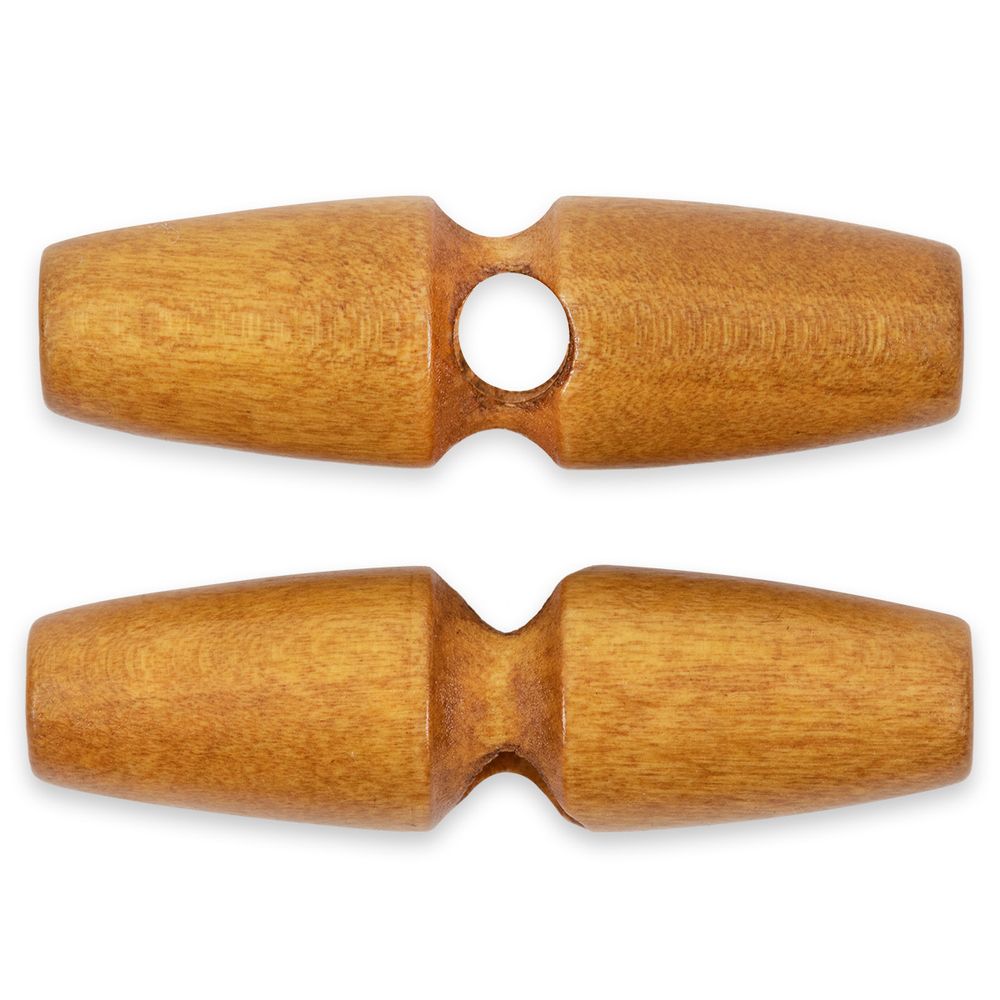 Пуговицы деревянные 30 мм, 24 шт, дерево, №287 терракотовый, Blitz DRN 0121