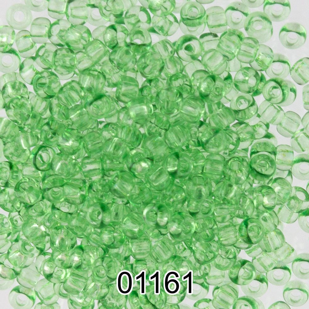Бисер Preciosa круглый 10/0, 2.3 мм, 500 г, 01161 (Ф337) св.зеленый