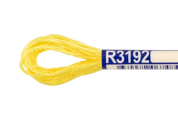 Мулине Gamma вискоза 100%, цв.R3192 яр-желтый, 12 мотков по 8 метров
