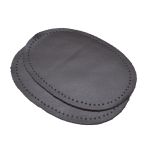 Заплатка, кожа, овал средний 10х14см с перфорацией, 2 шт в уп, 100% кожа, 03 т.коричневый