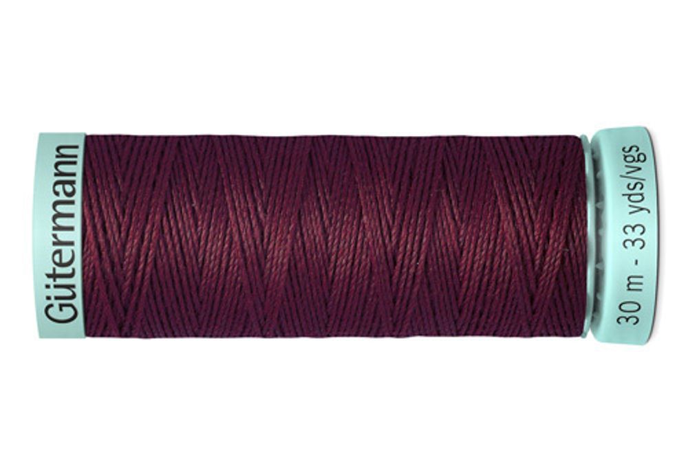 Нитки шелковые Gutermann Silk R753, 30м, 369 винный, 5 катушек /TOS/