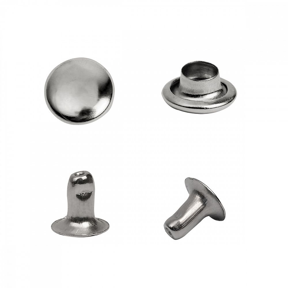 Хольнитены односторонние сталь 7х7 мм, №33, TBY.5107 цв. никель уп. 1000 шт, TBY