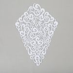 Пришивная кружевная вставка 160 мм, гипюр, 10 шт, Турция, белый, Gamma GIC-22-01