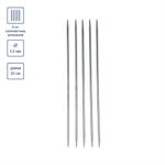 Спицы чулочные металл ⌀3.0 мм, 20 см, никель, Gamma MK5