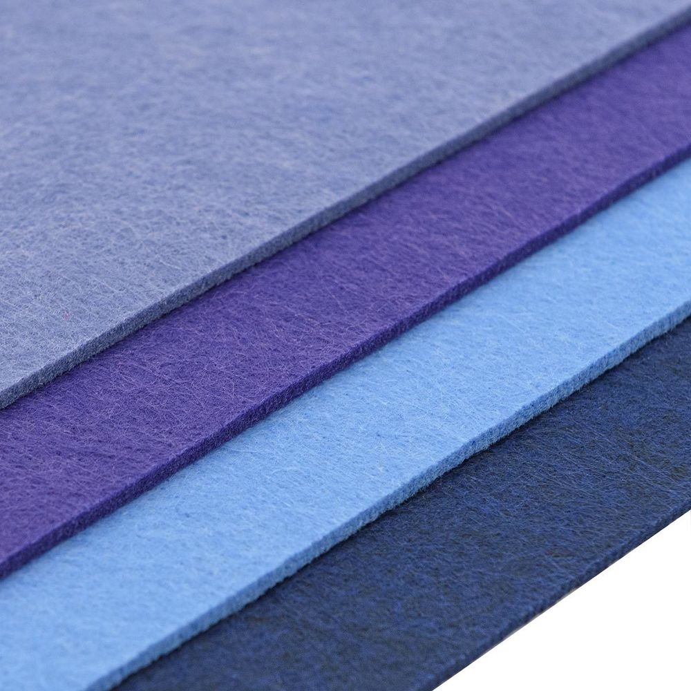 Фетр листовой жесткий 3.0 мм, 20х30см, 4 шт, Astra&Craft, 4