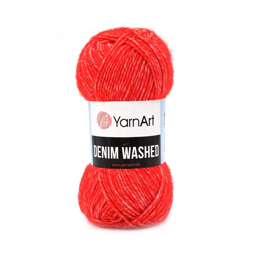 Пряжа YarnArt (ЯрнАрт) Denim Washed / уп.10 мот. по 50 г, 130м, 919 красный