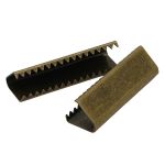 Зажим для ленты/стропы 7х25 мм, бронза, 50 шт