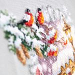 Набор для вышивания нитками Чудесная игла, Веселая зима, 17х27 см