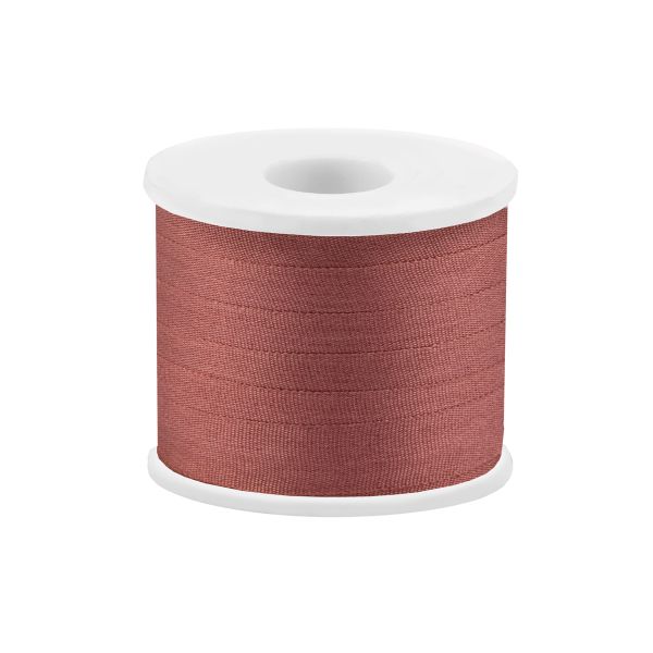 Лента (тесьма) шелковая 7.0 мм / 45.5±0.5 метров, №162 св. коричневый, Gamma SR-7