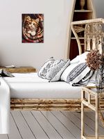 Кристальная (алмазная) мозаика Фрея ALPD-297, на подрамнике, Котенок в пледе, 30х40 см