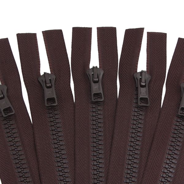 Молния трактор Arta Т6 (6 мм) 1 зам., разъем., 50 см, цв. 068 т.коричневый, уп.5 шт