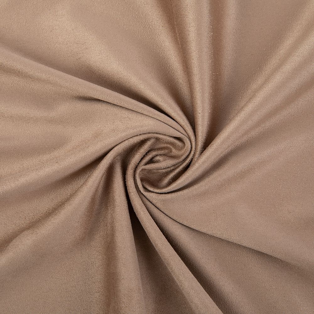Замша искусственная отрез 35х50 см, 175±5 г/м², 17-1038 cappuccino (т. бежевый), Peppy Woven Suede