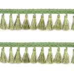 Бахрома отделочная 70.0 мм / 10 метров, с кистями 172 фисташковый