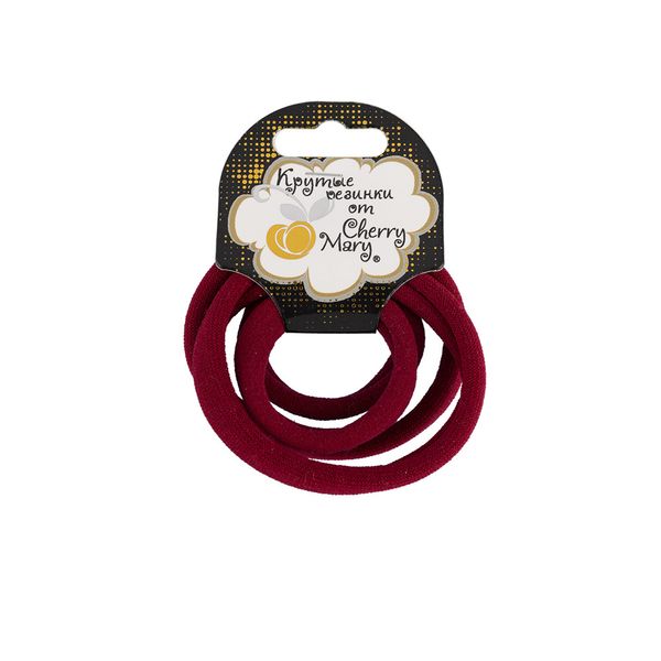 Набор резинок для волос, 20 шт, №03 бордовый, Cherry Mary V/R4046