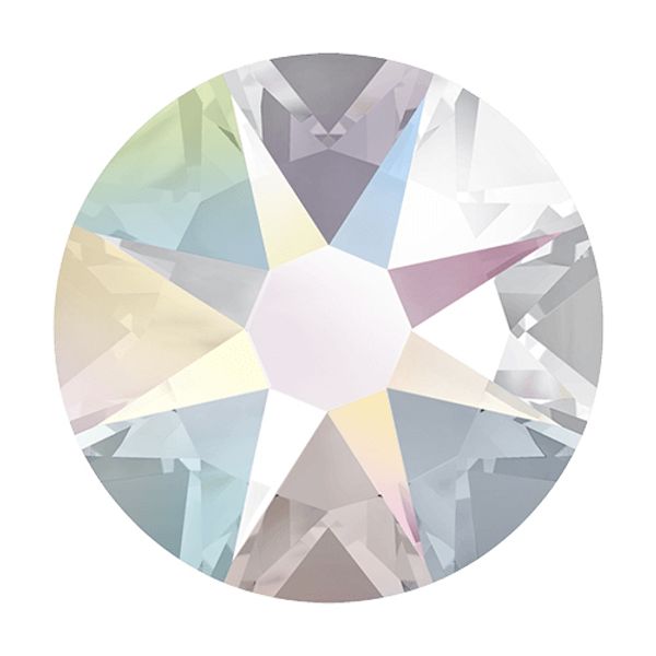 Стразы термоклеевые Xirius 8+8 граней (3,8-4,0 мм) HF16-02.100 цв. Crystal AB, уп. 100 шт