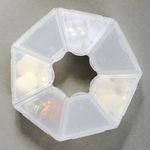 Контейнер для мелочей 9.1х9.1х2.1 см цв. в ассортименте