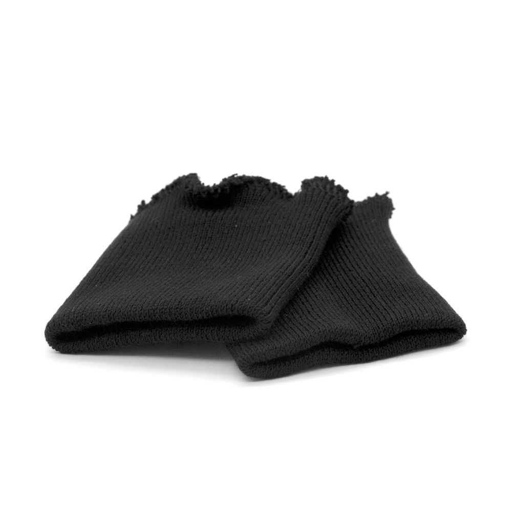 Манжеты трикотажные 8.0х9.5 см, 1 пара, средней плотности 14 кл, 1х1, 004 черный
