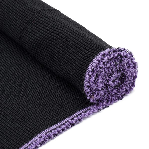 Подвяз средней плотности (100% полиэстер), 1*1, высота 14см (7см*2), длина 70-73см (8001 черный)